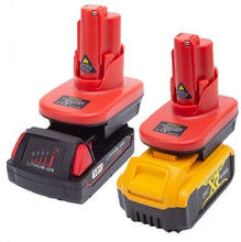 Load image into Gallery viewer, Milwaukee M12 12V Battery Adapter to Dewalt Milwaukee 18V Battery