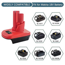 Load image into Gallery viewer, Milwaukee M12 12V Battery Adapter to Makita 18V Battery
