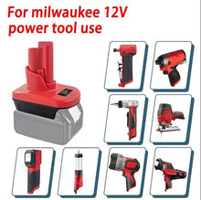 Load image into Gallery viewer, Milwaukee M12 12V Battery Adapter to Makita 18V Battery