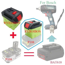 Load image into Gallery viewer, Ryobi Battery Adapter to Bosch Blue 18V Tools