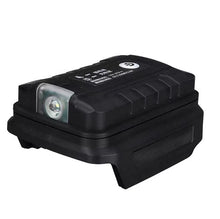 Load image into Gallery viewer, USB Port Mobile Phone Charger Adapter & LED For Makita 18V Li-ion Battery - Black Edition