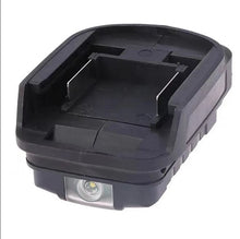 Load image into Gallery viewer, USB Port Mobile Phone Charger Adapter & LED For Makita 18V Li-ion Battery - Black Edition