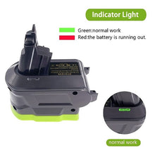 Load image into Gallery viewer, Dyson V6 Battery Adapter to Ryobi ONE+ 18V Li-Ion Battery