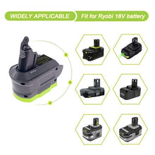 Load image into Gallery viewer, Dyson V6 Battery Adapter to Ryobi ONE+ 18V Li-Ion Battery