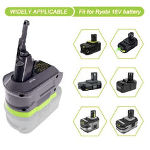 Load image into Gallery viewer, Dyson V7 Battery Adapter to Ryobi ONE+ 18V Li-Ion Battery