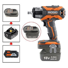 Load image into Gallery viewer, AEG / Rigid Battery Adapter to Makita 18V Battery