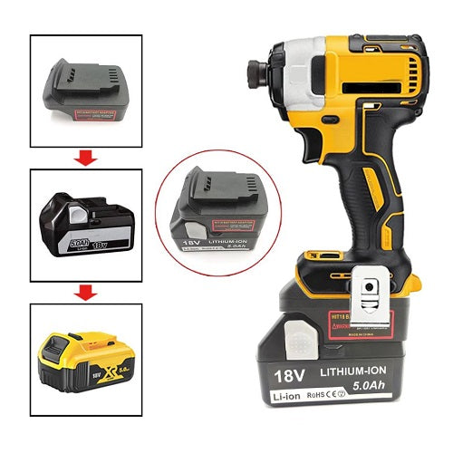 Lilocaja Replace 2 Pack DCA1820 Dewalt 20V Battery Adapter for Dewalt Lilocaja Replace 2 Pack DCA1820 Dewalt 20V Battery Adapter for Dewalt
