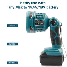 Load image into Gallery viewer, Makita Replacement LED 18V Li-ion Cordless 12W Torch W/USB