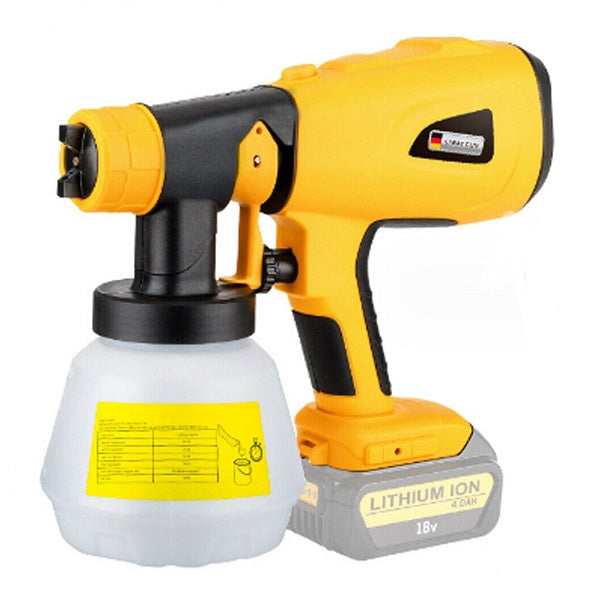 Cordless Paint Spray Gun For Dewalt 18V Battery 1000ml