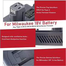 Load image into Gallery viewer, Dyson Battery Adapter to Milwaukee Battery DC31 DC34 DC35 DC44 DC45 DC56 DC57 - Type A
