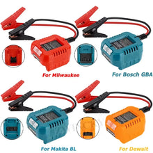 Load image into Gallery viewer, makita , milwaukee, dewalt, bosch 18v li-ion car jump starter 
